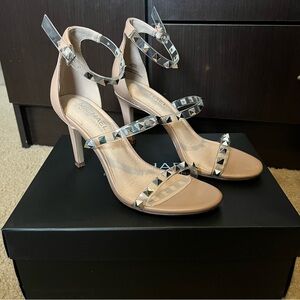 Michael By Michael Shannon Sylvia - Open Peep Toe Stiletto Dress Heel Sandal